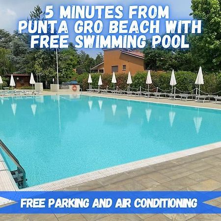 5' From Punta Gro Beach With Free Swimming Pool Sirmione Eksteriør bilde