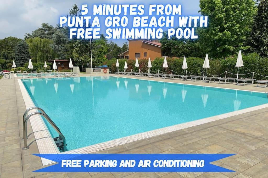 5' From Punta Gro Beach With Free Swimming Pool Sirmione Eksteriør bilde
